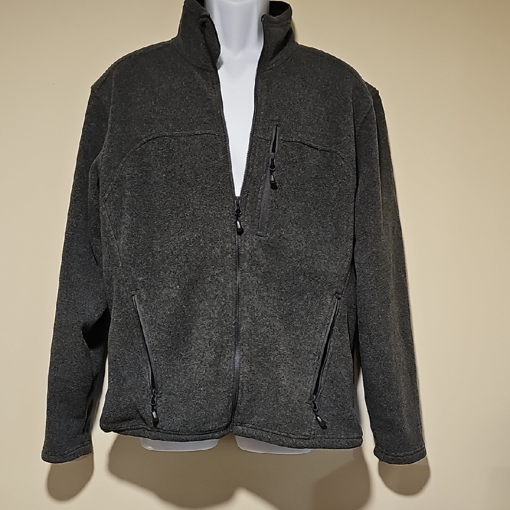 Guide Series Charcoal Fleece Zip-Up Jacket. Size M.